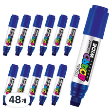 monAmi 寬頭白板筆, 48個, 藍色