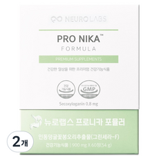 뉴로랩스 프로니카 위건강 위에 좋은 그린세라 F 금은화 영양제 54g, 60정, 2개