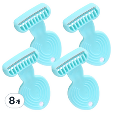 마켓링 여성용 부드러운 면도기 스카이블루 ONE SIZE, 8개, 1개입