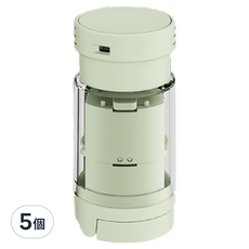 SP SAUCE 攜帶型5合1藥盒, 切藥/磨藥/儲藥/水杯/細刷, S-4941 綠色, 5個