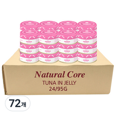 네츄럴코어 고양이 간식 캔, 참치, 95g, 72개