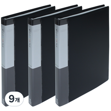 에코청운 PP 클리어화일 A4 20매, 검정, 9개