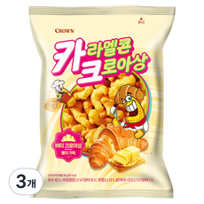 크라운 카라멜콘 크로아상, 60g, 3개