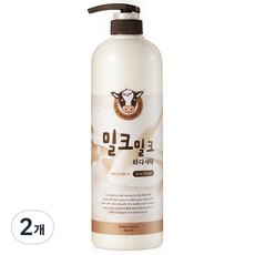 과일나라 밀크밀크 바디 샤워, 2개, 1L