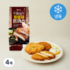 오프라이스 두툼바삭 통등심 돈까스 (냉동), 450g, 4개