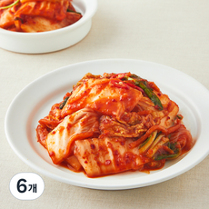 모산김치 갓담근 매운 실비 썰은 배추김치, 6개, 1.2kg