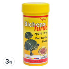 핑퐁 비치나 터틀 거북이 사료, 300ml, 3개