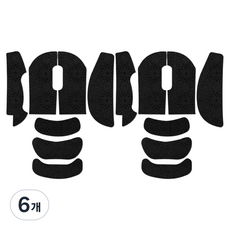 와우킹 마우스 미끄럼 방지 커스텀 꾸미기 스티커 U2-DW, Type 10, 6개
