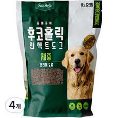 후코홀릭 강아지 인섹트 도그 기능성 사료, 다이어트(체중감소), 2.4kg, 4개