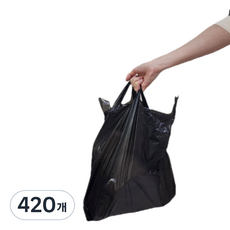 加厚塑膠袋 2號 黑色, 420個, 5L