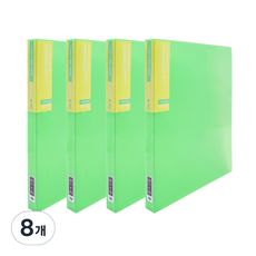 아이콘 3공 D링 바인더 40p, 녹색, 8개