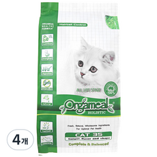 올가밀 홀리스틱 캣35 전연령 고양이 사료, 닭, 2.25kg, 4개