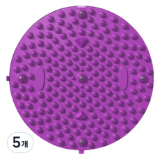Bonitori 圓形腳底按摩指壓墊 55cm, 紫色, 5個