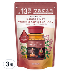 바스크린 아유르타임 밸런스데이 리필용, 3개, 520g