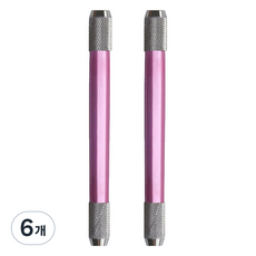 미소로운 양방향 연필깍지, 핑크, 6개