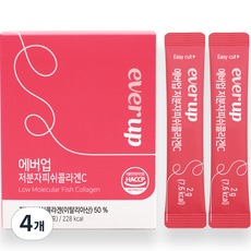 몸엔용 에버업 저분자피쉬콜라겐C 30p, 4개, 60g