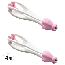 Hataes Mall 方便攜帶的指壓棒 16 x 3.2 cm, 4個, 粉紅色