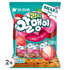 오리온 리찌알맹이 젤리 6개입, 216g, 2개