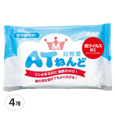 Artec 전문가용 AT 클레이 점토, 흰색, 4개
