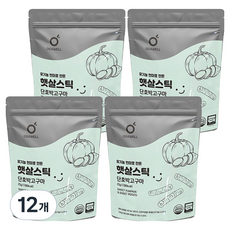 오가웰 유아용 유기농 현미로 만든 햇살스틱, 25g, 12개, 단호박고구마