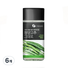 말린 청양고추 그대로 채소가루, 22g, 6개