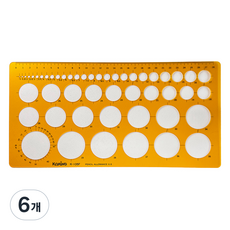 코링 템플레이트 원형정규 K-105, 6개