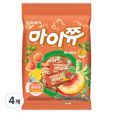 마이쮸 써니피치 필로우, 4개, 100g