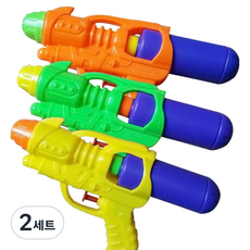 PERZOOM 彩色強力水槍3件套組, 2套, 黃色,淺綠色,橘色