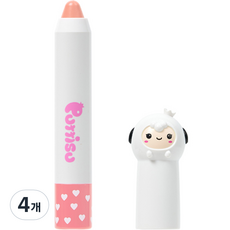 뿌띠슈 버터 립크레용 03 핑크레몬에이드, 딸기향, 2.5g, 4개