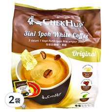 CHEKHUP 澤合 怡保白咖啡 三合一 經典原味 480g, 40g, 12包, 2袋