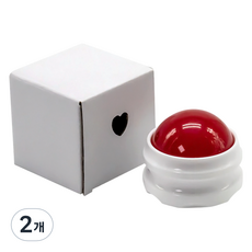 ACDI 按摩店精油按摩專用滾珠, 2個, 白色手把 紅色