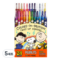 地球化學 Peanuts 史努比彩色鉛筆 24色組, 24色, 5套
