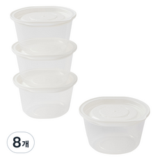 JAJU 냉장냉동 밥 용기 275ml, 8개, 단품