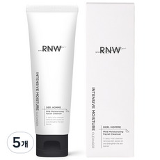 알엔더블유 더 옴므 마일드 모이스처라이징 페이셜 클렌저, 120ml, 5개