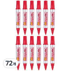 Lineplus Clean白板筆 1~3.4mm, 72個, 紅色