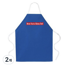 애티튜드에이프런즈 스키니 셰프 에이프런, 혼합 색상, 2개