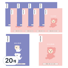 아트모아 뉴 초등 영어 넓은칸 노트, 랜덤발송, 20개