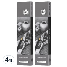 Allode 軟式專家素描鉛筆 TYPE07 12入, 6B, 4個