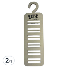 Minune 木製領帶架 DAD型, 自然木色 明亮原木色調, 2個