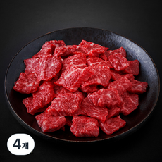 한우맘 한우 양지 세절 1등급 국거리용 (냉장), 300g, 4개