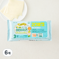 남양유업 드빈치 유기가공식품 인증 아기치즈 3단계 20매, 360g, 6개