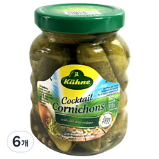 Kuhne 冠利 雞尾酒迷你酸黃瓜, 6個, 180g