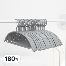 보노하우스 어반 어깨 뿔 방지 논슬립 옷걸이, 그레이, 180개