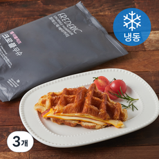 프레드릭 햄 더블치즈 크로플무슈 (냉동), 120g, 1개입, 3개