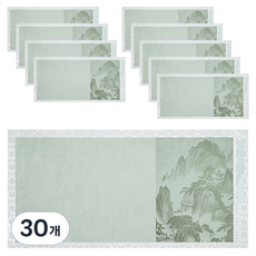 라벤티아 산수화 서예 작품 용지 타입5, 혼합색상, 30개