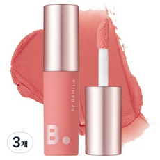 B.by BANILA Vanilla Co Sheer Velvet Veil唇釉 迷你, PK01 芭蕾舞女演員, 3個