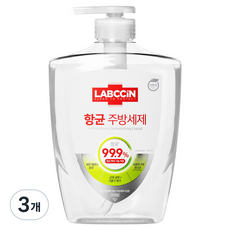 랩신 항균 주방세제 라임향, 750ml, 3개
