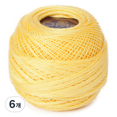 DMC 19號線 80編織刺繡蕾絲線, 744, 6個