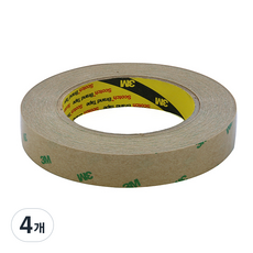쓰리엠 얇은 전사 양면테이프 50m x 20mm 9471, 투명, 4개