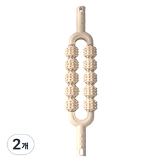 Alice Home 10滾珠身體臉部刮痧板, 米色, 2個